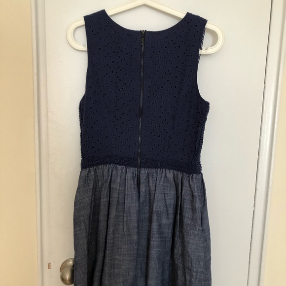 Jessica Simpson blue embroidery dress with pockets - Picture 2 of 3